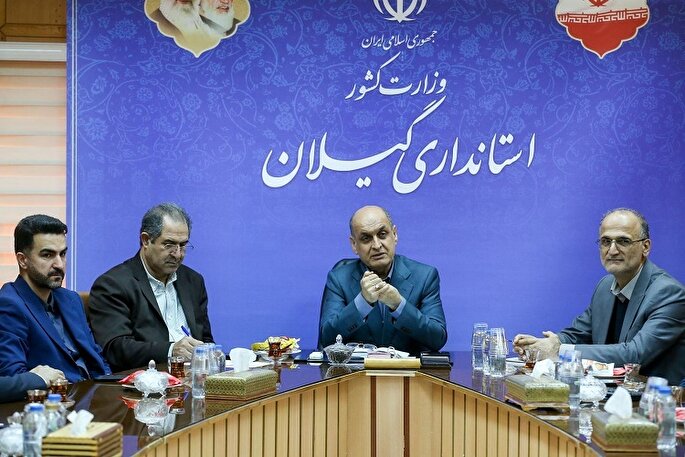 پوستر اجلاس بین‌المللی استانداران خزر در گیلان رونمایی شد