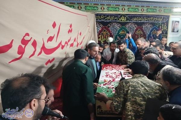 عکس دلدادگی مردم دودانگه در استقبال از شهید خوشنام شلمچه