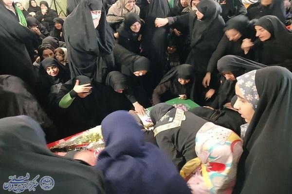 عکس دلدادگی مردم دودانگه در استقبال از شهید خوشنام شلمچه