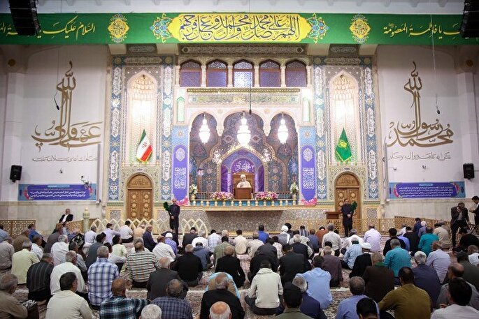 عکس | جشن میلاد حضرت زینب(س) در حرم بانوی کرامت