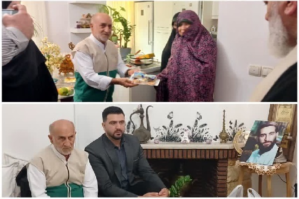 دیدار امام‌جمعه و مسئولان بابلسر با خانواده شهید حسینعلی خلیل‌تبار در ادامه برنامه «دوشنبه‌های شهدایی»