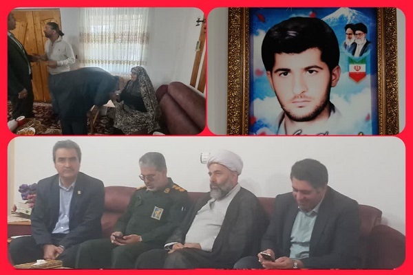 تجلیل از مقام شهدا با حضور مسئولان شهرستان نور؛ دیدار با خانواده شهید والامقام سید احمد علوی