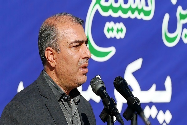 مراسم استقبال و تشییع پیکر مطهر سه شهید گمنان در مدارس کردستان