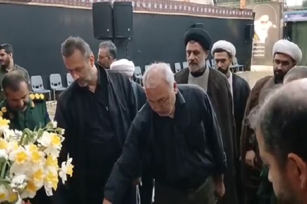 ارسالی // عکس | استقبال پاسداران ساری از شهید ۴۱ ساله خوشنام با زمزمه‌ زیارت عاشورا