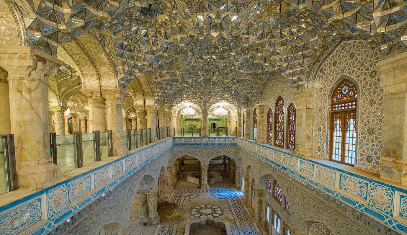 اوج شکوه معماری ایرانی ـ اسلامی در صحن حضرت زهرا(س)