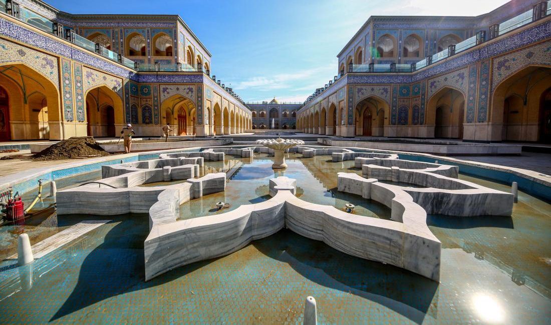 اوج شکوه معماری ایرانی ـ اسلامی در صحن حضرت زهرا(س)