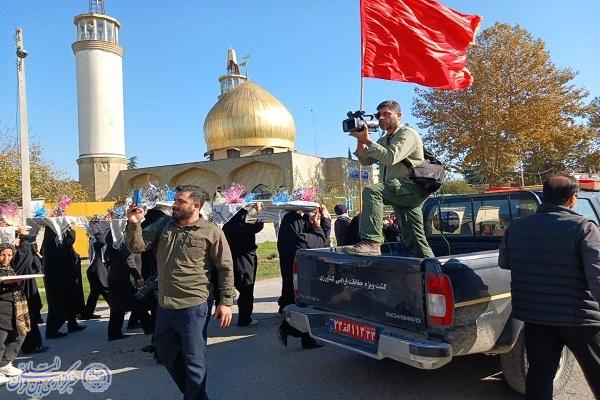 تدفین شهید خوشنام ۴۱ ساله دفاع مقدس در مجتمع ایثار ساری