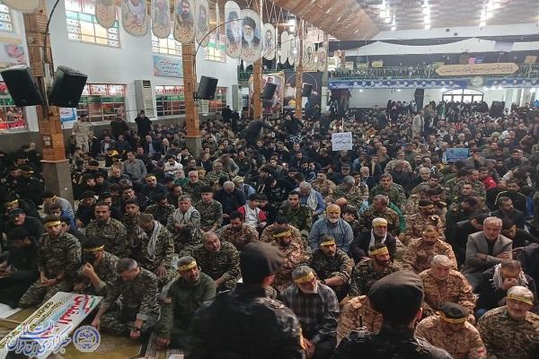 اقتدار دوباره بسیج در مرکز مازندران؛ نمایش وحدت و پایبندی به آرمان‌های انقلاب