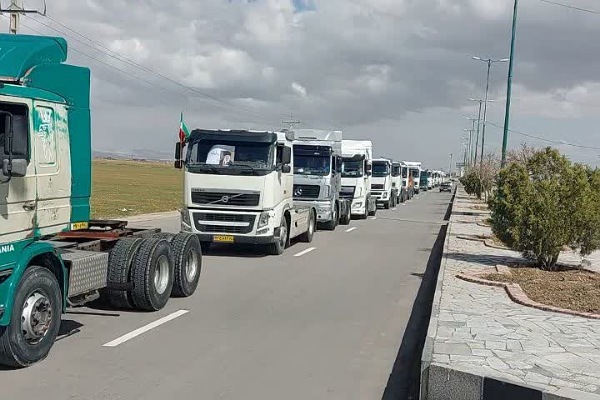 تجدید بیعت کامیون‌داران روستای ماماهان همدان با رهبری