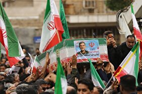 آیین تشییع پیکر سردار شهید علیرضا تنگسیری