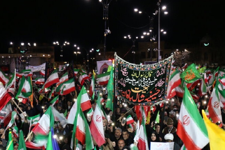 تجمع مردمی در حمایت از جمهوری اسلامی