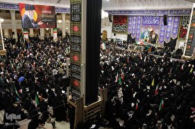 وداع با پیکر سپهبد موسوی در حرم بانوی کرامت