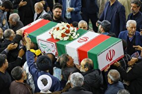 عکس | مراسم تشییع پیکر مطهر 5 شهید اقتدار آذربایجان شرقی