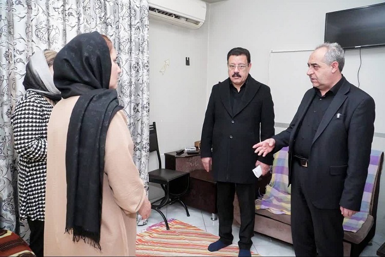 عیادت استاندار آذربایجان شرقی از آسیب دیدگان جنگ رمضان