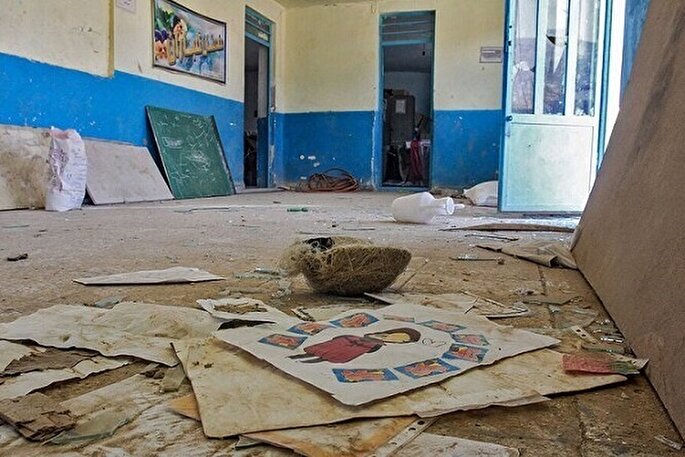 ۱۳ مدرسه بانه در جنگ رمضان آسیب دیدند