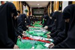 دوخت ۱۱ هزار لباس مراسم شیرخوارگان حسینی به همت خادمان حرم رضوی