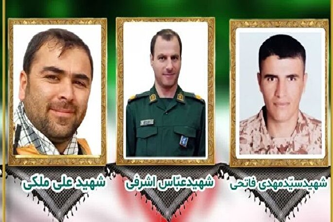 زمان تشییع پیکر شهدای حملات دشمن به اردبیل