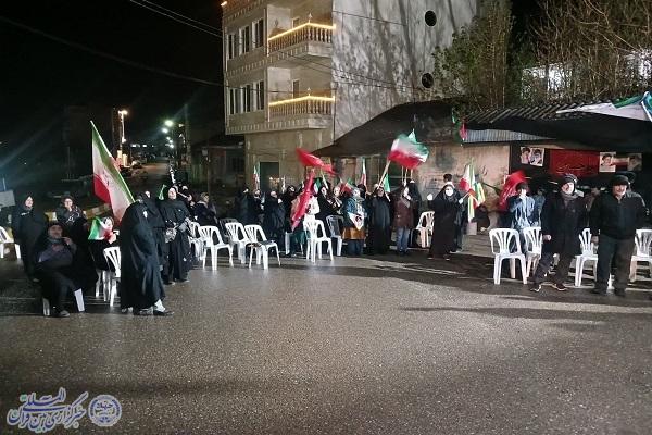 سی و هفتمین شب ایستادگی مردم سنگده در خونخواهی امام شهید