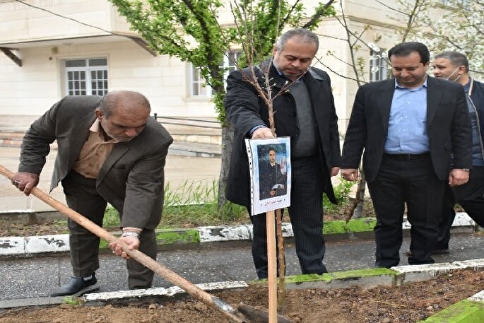 کاشت ۱۴ نهال به مناسبت اربعین قائد امت از سوی اصحاب رسانه در بجنورد