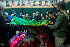 حضور خادمان بارگاه امام علی بن موسی الرضا در معراج الشهدا سپاه