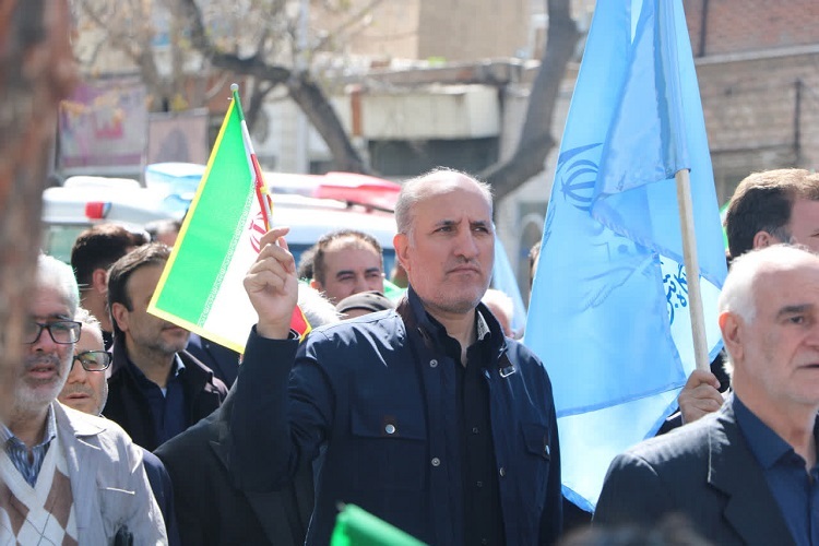 حضور جهادگران دانشگاهی آذربایجان‌شرقی در اربعین رهبر شهید انقلاب