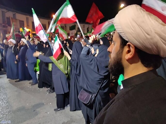 چهلمین شب اجتماع بعثت مردم بابلسر و گرامیداشت اربعین قائد امت