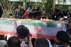 فیلم | تشییع شهید جنگ رمضان «رضا واحدی» در بروجرد