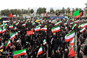 فیلم | اجتماع مردم همزمان با چهلم شهادت امام خامنه‌ای(ره) در بیرجند