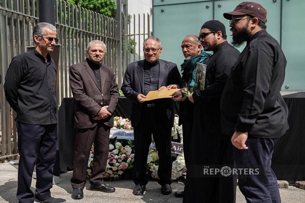 محکومیت جنایات آمریکا و رژیم صهیونیستی مقابل سفارت ایران در تایلند