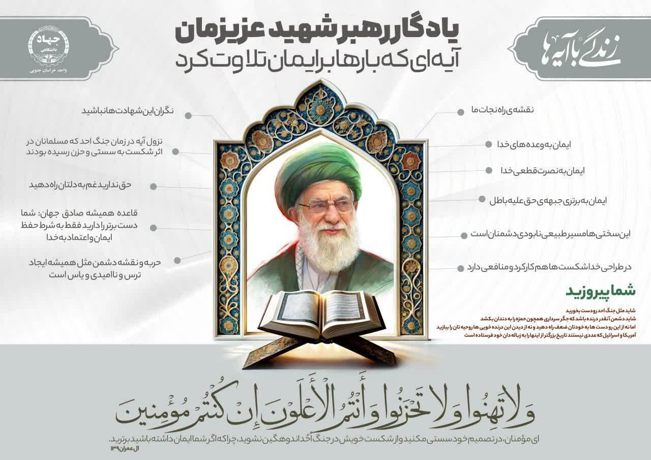 بازخوانی منظومه فکری رهبر شهید در آیینه قران کریم منتشر شد بازخوانی منظومه فکری رهبر شهید در آیینه قران کریم منتشر شد