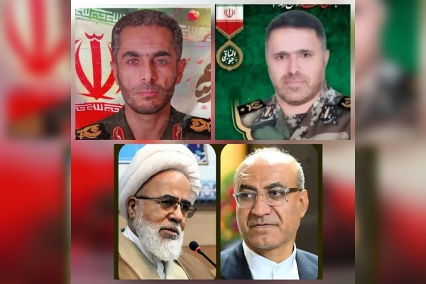 منوچهر حبیبی استاندار کرمانشاه و حبیب‌الله غفوری امام جمعه کرمانشاه