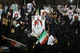 عزاداری شام شهادت امام جعفر صادق(ع) در کنار گلزار شهدای میناب