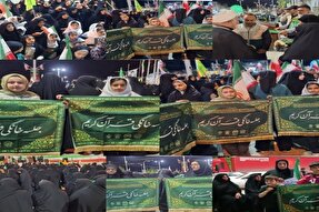 تجمع شبانه در «معمولان» با حضور پرچم‌های قرآنی