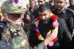 استقبال از ۹ نفر از مجروحان ناوچه «دنا» در شیراز