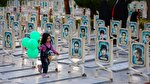 تجدید بیعت دختران و مادران اصفهانی با رهبر انقلاب در گلستان شهدا