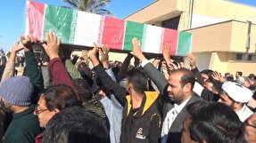 مراسم تشییع شهید اقتدار در مهریز برگزار می‌شود