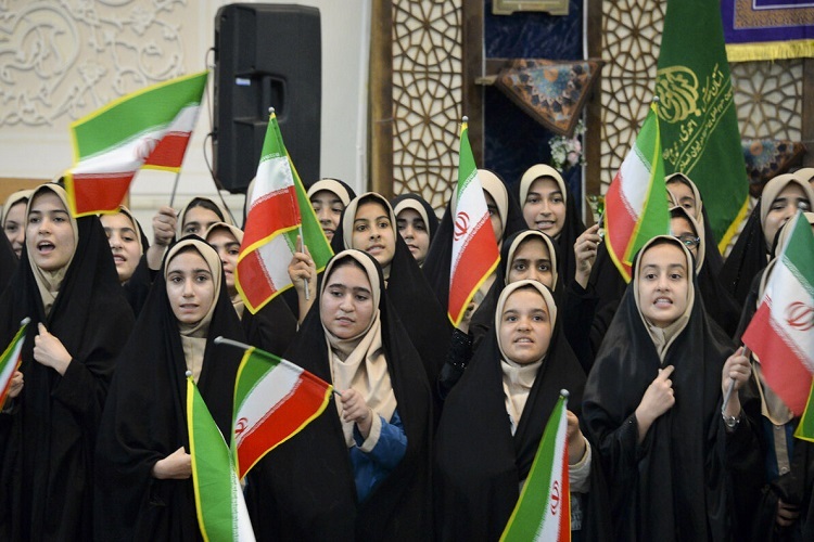 اجتماع دختران و بانوان «جانفدایان ایران اسلامی»، حرم شاهچراغ(ع)