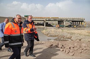 فیلم  | بازدید استاندار آذربایجان‌شرقی از پل هشترود