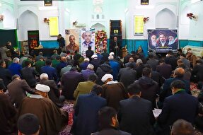 مراسم بزرگداشت شهید اقتدار در تفت برگزار شد