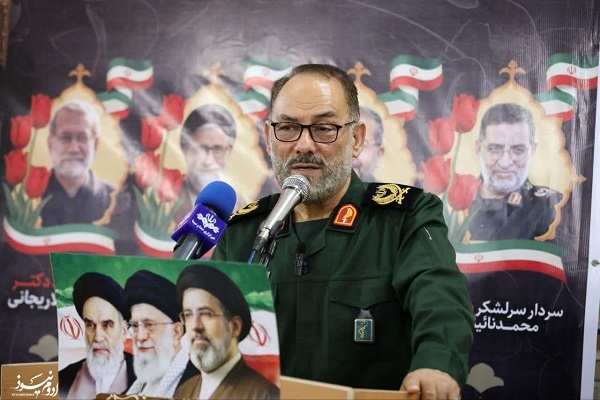 سردار سرتیپ دوم پاسدار محمدحسین رجبی در مراسم گرامیداشت شهدای جنگ رمضان