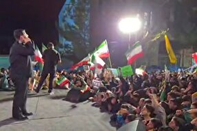 فیلم | اجتماع مردم بهاباد در حمایت از مدافعان وطن