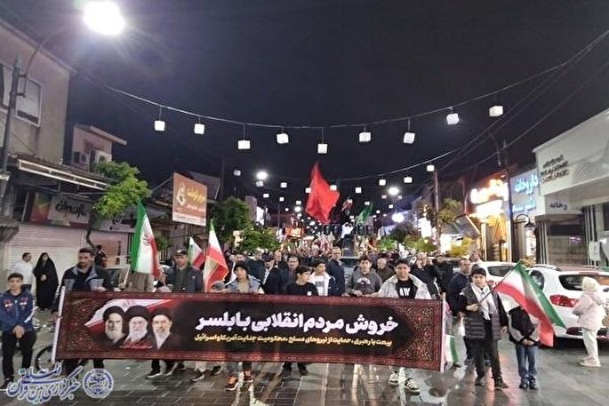 ‌پنجاه‌ویکمین شب اجتماع مردم انقلابی بابلسر برگزار شد