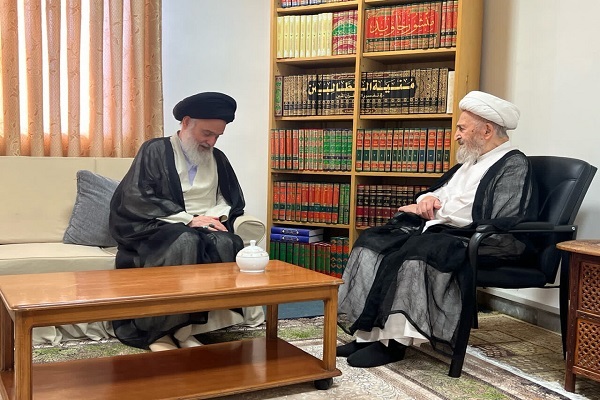 (عکس ندارد!!!)آیت‌الله حسینی‌بوشهری با آیت‌الله العظمی سبحانی دیدار کرد