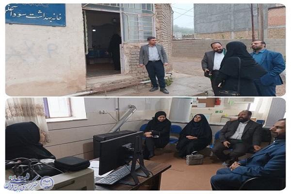 دیدار مشاور استاندار سمنان با خانواده دارای سه معلول و بازدید از مرکز بهداشت رضوان