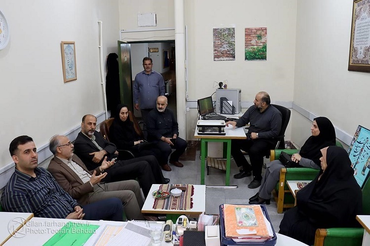 بازدید سعید طاهری، مدیرکل فرهنگ و ارشاد اسلامی گیلان از دبیرخانه جشنواره آیات