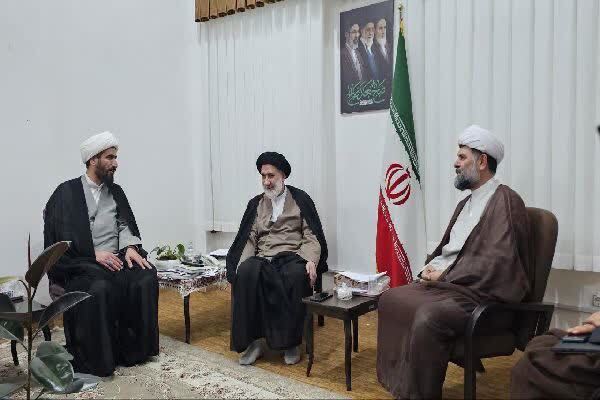 حجت الاسلام فاطمی نماینده ولی فقیه در دیدار با قائم مقام سازمان تبلیغات اسلامی