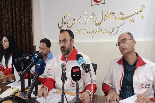 نشست خبری مدیر عامل جمعیت هلال احمر خراسان شمالی