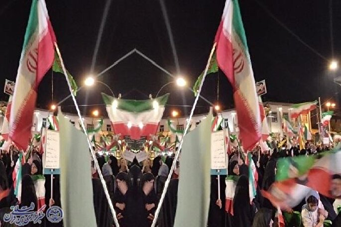 هفتاد و چهارمین اجتماع شبانه بابلسر در میدان شهدا با محوریت دفاع ملی