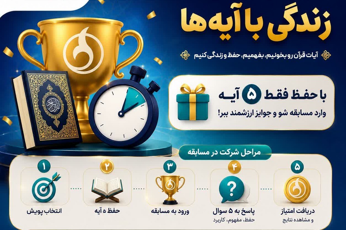 مسابقه اینترنتی «زندگی با آیه‌ها» با جوایز زیارتی و فرهنگی برگزار می‌شود