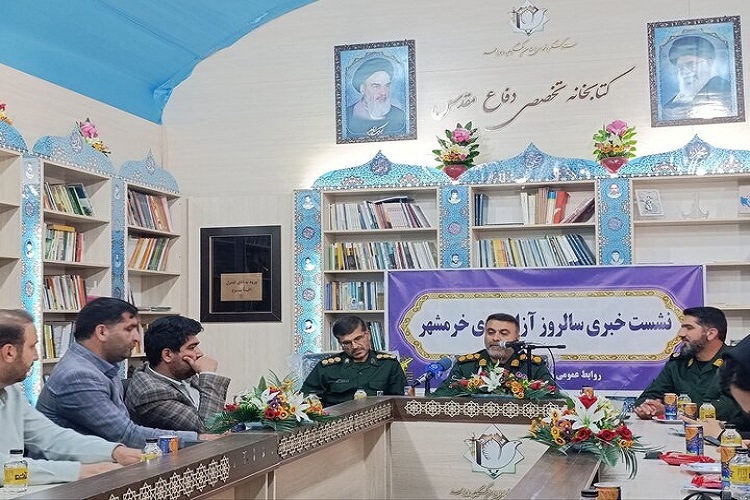 نشست خبری زریر فرضی‌زاده، معاون هماهنگ‌کننده سپاه فتح کهگیلویه‌وبویراحمد